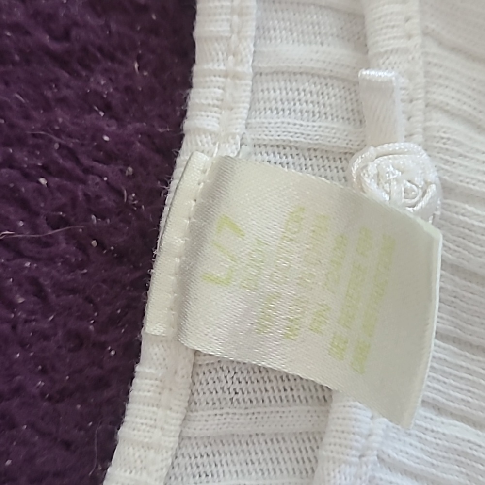 Source Unknown Cream Ribbed Chemise Set - Picture 3 of 5